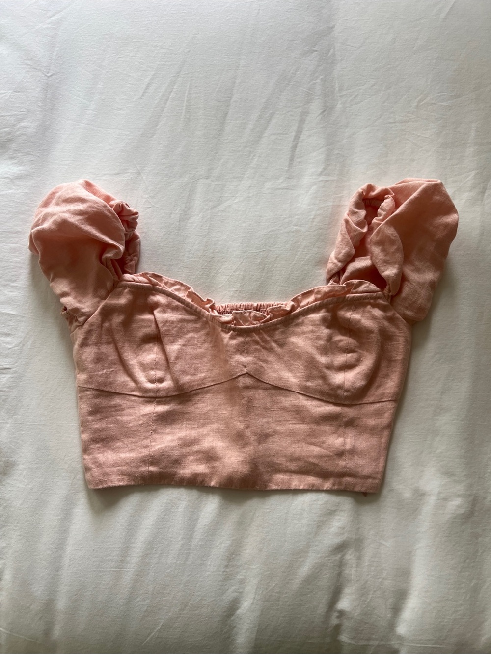 Aritzia Wilfred Wander Linen Blouse Pink Size XS - Picture 3 of 5